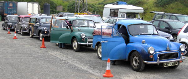 Queuing for the ferry to Orkney